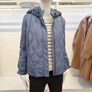 올리비아하슬러 HC04 후드 다이아퀼팅 숏 점퍼 OHESDW103