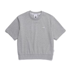 내셔널지오그래픽 N252WSW920 여성 경량 세미 크롭 반팔 맨투맨 M/GREY