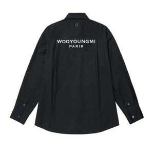 25SS 우영미 코튼 백로고 셔츠 블랙 W251SH07 813B