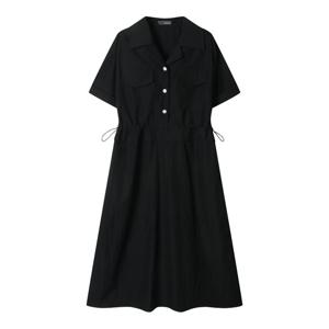 보니스팍스  사이드 스트링 더블 카라 원피스 (XP3OP001M0)