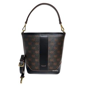 [에스콰이아]24 신상 클래식 로고 패턴 데일리 버킷 토트 크로스백 EODFHB887BK