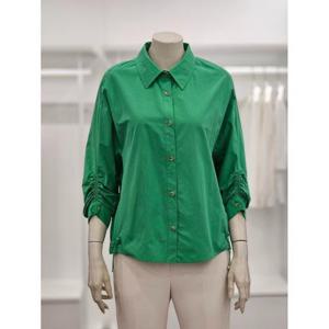 프렐린 세이브존02 루즈핏 셔링 소매 셔츠 RBB252230