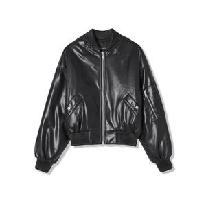 [애드호크]UNI)가죽 숏 크롭 MA-1점퍼 HB1LE50_CA