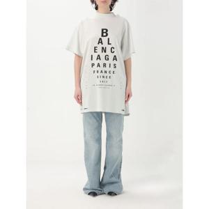 발렌시아가 옵틱컬 오버사이즈 티셔츠 811688TRVU6 9081 Black