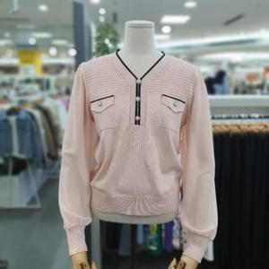 아날도바시니 DP01 진주 셔링 소매 니트 AY04KP31S