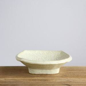 이천도자기 판주물럭 굽사각찬기 4호 17.5cm 주물럭토기 이천도자기 반찬그릇 한식기 찬기 접시 반찬그릇