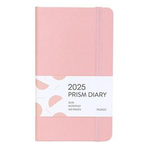 [인디고] 2025 프리즘 슬림 먼슬리 다이어리 (날짜형, 수첩형, 월간)   피치