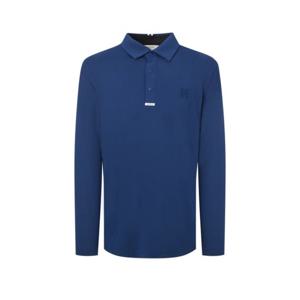 [헤지스골프] 블루 남성 냉감 긴팔 카라티HUTS5A213B3