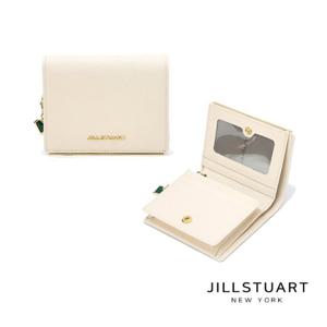[질스튜어트] 아이보리 로고장식 소가죽 반지갑 JAWA5E057I2