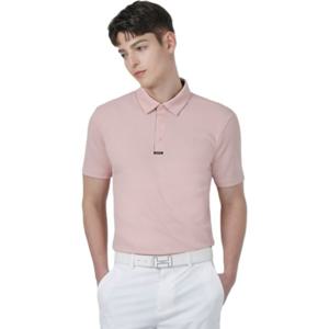 [헤지스골프] 핑크 남성 에센셜 백피케 반팔 카라티HUTS5B301P2