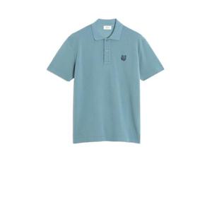 메종키츠네 볼드 폭스 헤드 패치 컴포트 폴로 셔츠 MM00210KJ701