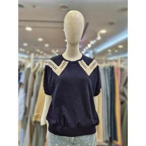 부루앤쥬디 세이브존03 부루앤쥬디 레이스 카라 반팔 맨투맨 AGORDTG502AA