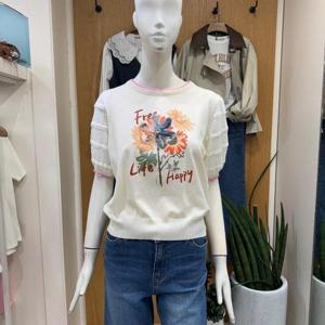 클리지 DP01 플라워 퍼프 포인트 니트 CP3WKT21