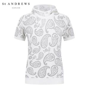 [세인트앤드류스] 여성 페이즐리 레이어 메쉬 후드 니트