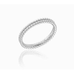 [로이드] 17호 ,옐로우  이터니티 투라인 볼패턴 반지 LLRB24126S