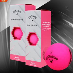 캘러웨이 25년 슈퍼 소프트 무광 골프공 핑크 (1더즌 6알)