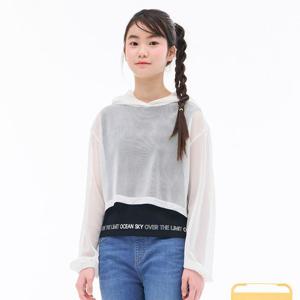 [오션스카이]여아 매쉬 후드 레이어드 티셔츠-EBJG5896D0A