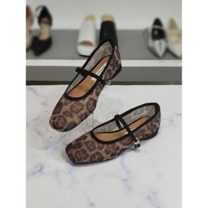 한슈 세이브존03 레오파드 시스루 메리제인 플랫 단화 1.5cm AGHS571016msA