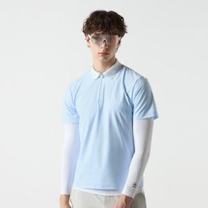 [먼싱웨어]남성 냉감 멜란지 반팔티셔츠 라이트블루(MQ221MTS57)