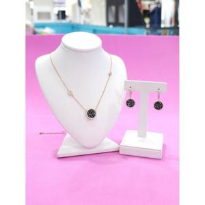 로뎀 세이브존05 Elegance P 스왈 블랙스톤 목걸이 귀걸이 세트02 RDA23120298