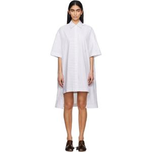 JW앤더슨 원피스 화이트 셔츠 미디 드레스 251477F054000