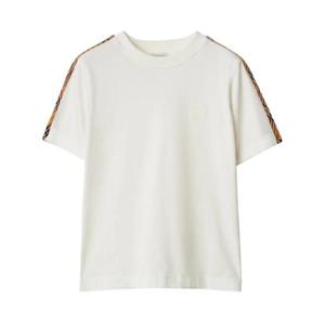 버버리 체크 트리밍 티셔츠 8106280