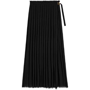 AMI Paris 롱 플리츠 스커트 E25FSK353PL0027