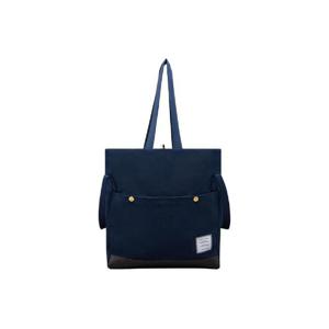 톰브라운 코튼 캔버스 스냅 포켓 토트백 네이비 UAG155A-F0493-415