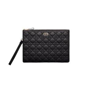 디올 라지 카로 데일리 파우치 서플 까나쥬 카프스킨 블랙 S5086UWHC-M900