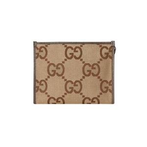 구찌 점보 GG 파우치 카멜 에보니 699318-UKMBG-2572