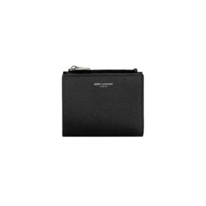 생로랑 그랑 드 뿌드르 엠보스드 레더 반지갑 블랙 575789-BTY0N-1000