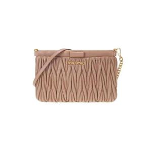 미우 미우 마테라쎄 가죽 클러치 카메오 5BH356-N88-F0770