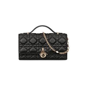 디올 미스 디올 미니백 블랙 까나쥬 램스킨 S0980ONMJ-M900