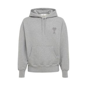 아미 톤온톤 하트 로고 후드 헤더 그레이   21SS E21HJ058-747-055