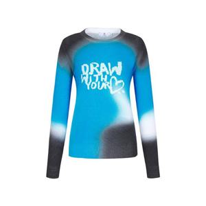 여성 전판 레터링 스웨터 (BGESSW504_BL)