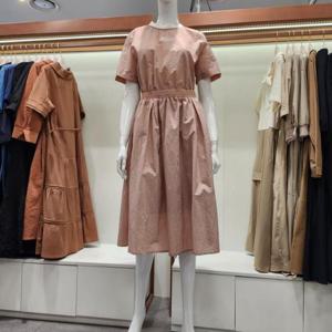 수스 HC04 허리밴딩 포인트 리브 원피스 S252BOP506