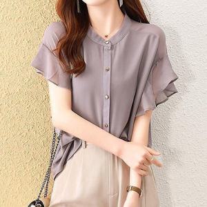 [리블리크]브레 라운드넥 프릴 블라우스_RE2BL033