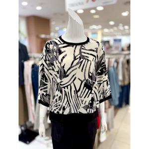 소고 세이브존01 프린트 라운드 블라우스 AL2BA19