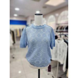 스테파니 세이브존08 물결 카라 레이스 니트 A25SW5217