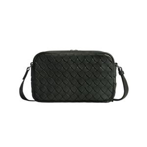 보테가 베네타 스몰 인트레치아토 카메라백 다크 그린 710048V2E423009