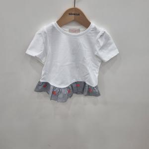 [레베끌레]페리미츠 하트 체크 티셔츠 P2522T173_01_IC