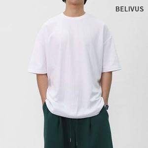 빌리버스 남성 반팔 레이어드 라운드 코튼 티셔츠 BGTT034