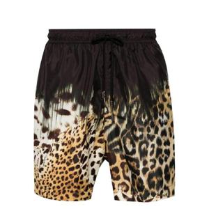 26 SS 로베르토 카발리 타이거 투스 디테일 레오파드 프린트 스윔 쇼츠 SYH00A5RF76 TP432266352