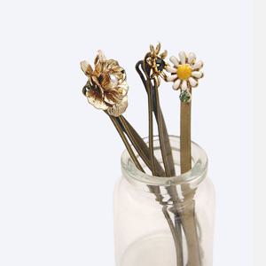 제이로렌 엔틱 플라워 진주 실핀 H01349