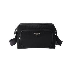 프라다 스몰 리나일론 앤 사피아노 레더 숄더백 블랙 2VH190-2DMH-F0002