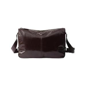 프라다 레더 숄더백 다크 브라운 2VH187-2CYR-F01D6