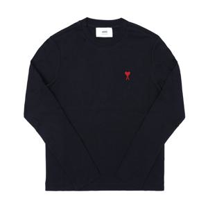 AMI BFUTS235 724 430 아미 드 꾀흐 스몰 하트 로고 공용 긴팔티