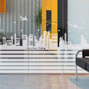 아트박스/낭만창고 idc081-아이러브뉴욕 셋트_반투명유리시트지