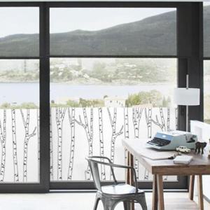 아트박스/꾸밈 eh382-심플자작나무숲_불투명유리시트지