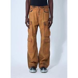 26 SS 릭오웬스 남성 더블 카고 점보 벨라스 진 drk0160005ora